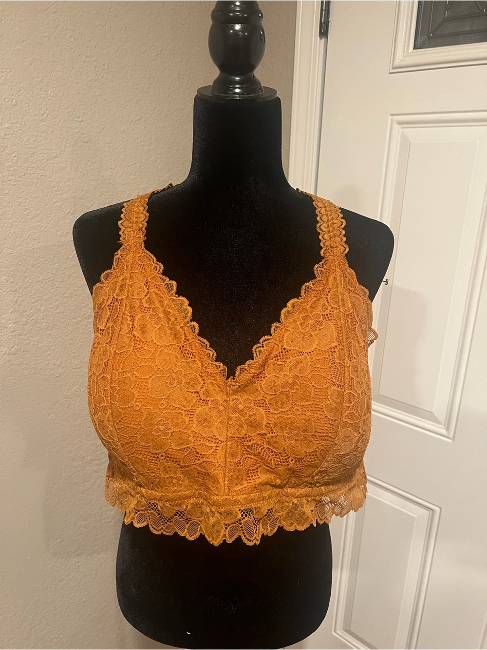 Maurices Lace Bralette in Mustard